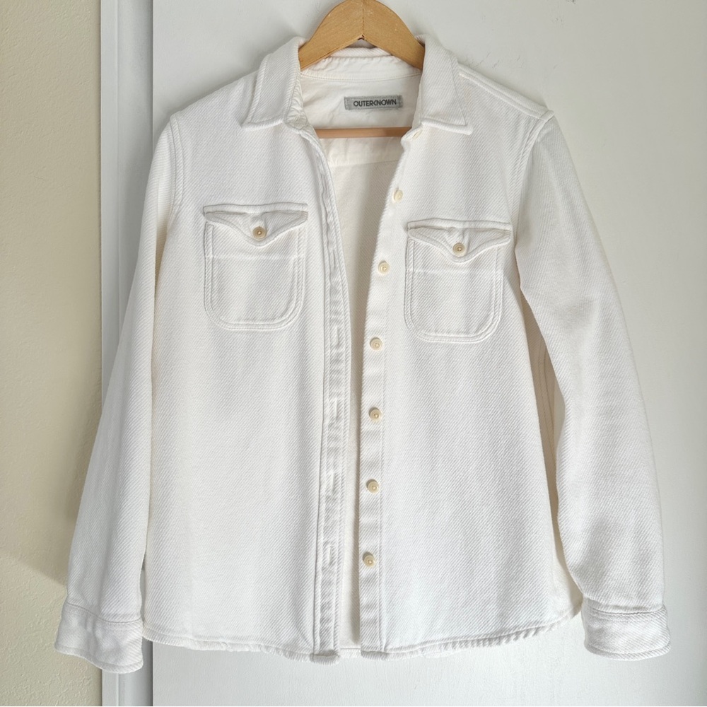Outerknown Blanket Shirt, White, XS/Small - Picture 14 of 14